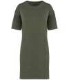 NS5000 Native Spirit Ladies T-Shirt Dress Washed Organic Khaki colour image